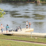 Byron Park District - Enjoying the docks and kayak launch